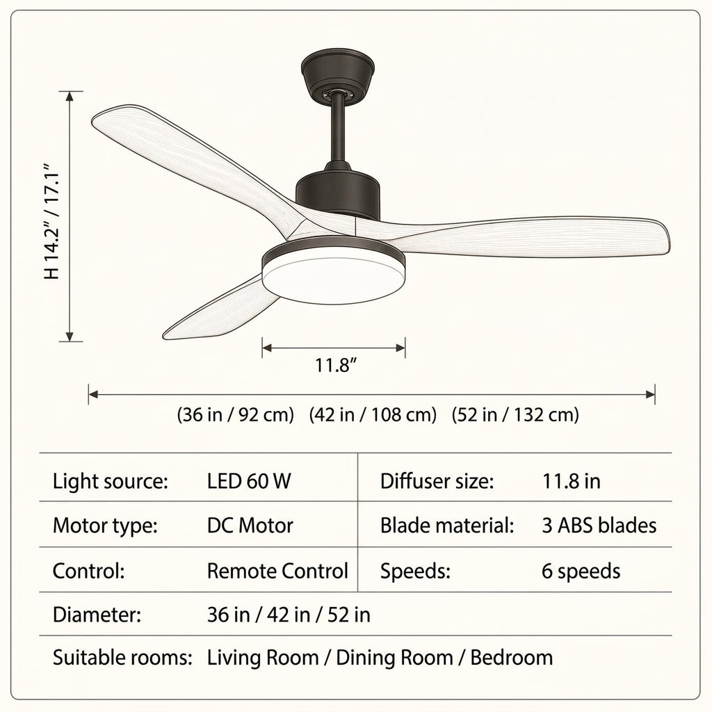 Kiyora Ceiling Fan